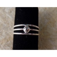 Bague orteil 3 fils 1 mini perle