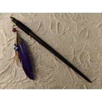 Pic à cheveux bulu violette 2