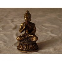 Miniature dorée Bouddha Bhaishavaguru 