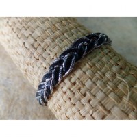 Bracelet cerah noir argenté