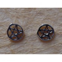 Clous d'oreilles pentacle