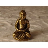 Miniature dorée Bouddha en méditation