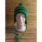 Chullo bicolore vert