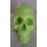 Bougie skull vert