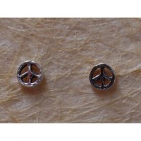 Clous d'oreilles peace and love