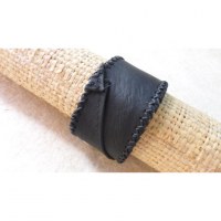 Bracelet patch noir