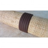 Bracelet marron mat strap