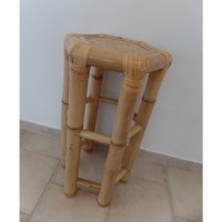 Tabouret haut hexa bambou