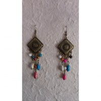 Boucles d'oreilles Hom color