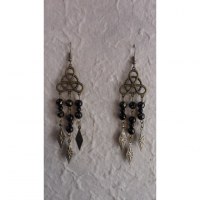 Pendants d'oreilles Kulap noirs