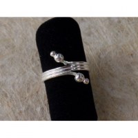 Bague de pied 3 spires 4 mini perles