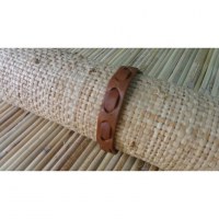 Bracelet cuir fin chamois