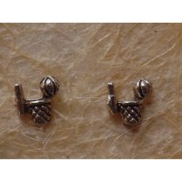 Clous d'oreilles panier de basket