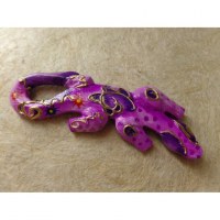 Magnet salamandre violette