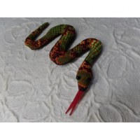 Ani thaï serpent vert/rouge 2