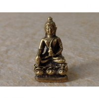 Miniature Bouddha médecin sur son trône