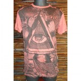 Tee shirt triangle oeil rouille