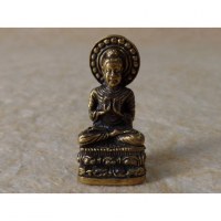 Figurine dorée Bouddha abhaya