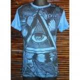 Tee shirt triangle oeil bleu de France