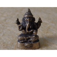 Miniature du dieu Ganesh assis gris