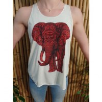 Débardeur éléphant rouge