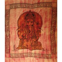 Grande tenture striée Ganesh
