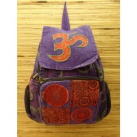 Sac à dos baba violet Aum rouge
