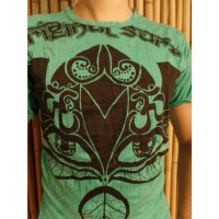 Tee shirt vert Bouddha eyes