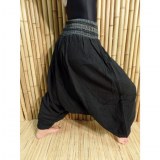 Pantalon smocks Karnali noir
