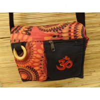 Besace Tansen noir et orange Aum
