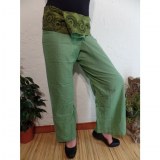 Pantalon thaï revers Koh Samui vert