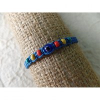 Bracelet bleu foncé oeil