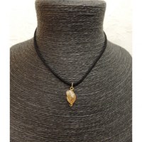 Collier cordon pendentif citrine