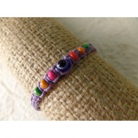 Bracelet violet oeil