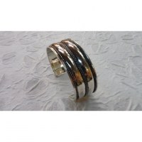 Bracelet argenté double