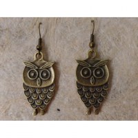 Boucles d'oreilles chouettes