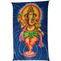 Tenture fluo Ganesh dansant
