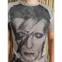 Tee shirt David Bowie beige