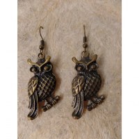 Boucles d'oreilles Monsieur hibou