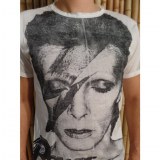 Tee shirt David Bowie blanc