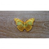 Ecusson papillon jaune
