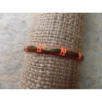 Bracelet akhir orange/doré