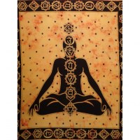 Tenture maxi orange 7 chakras 
