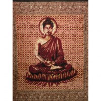 Grande tenture Buddha zen bordeaux