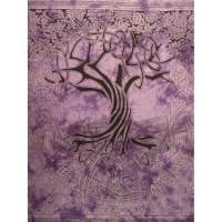 Tenture maxi violet arbre de vie celtique 