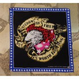 Bandana aigle pourtour bleu