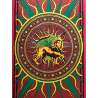 Tenture lion rasta