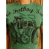 Tee shirt bicyclette vert