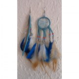 Boucles d'oreilles dreamcatcher originality bleu