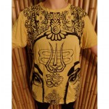 Tee shirt jaune vif éléphant aum